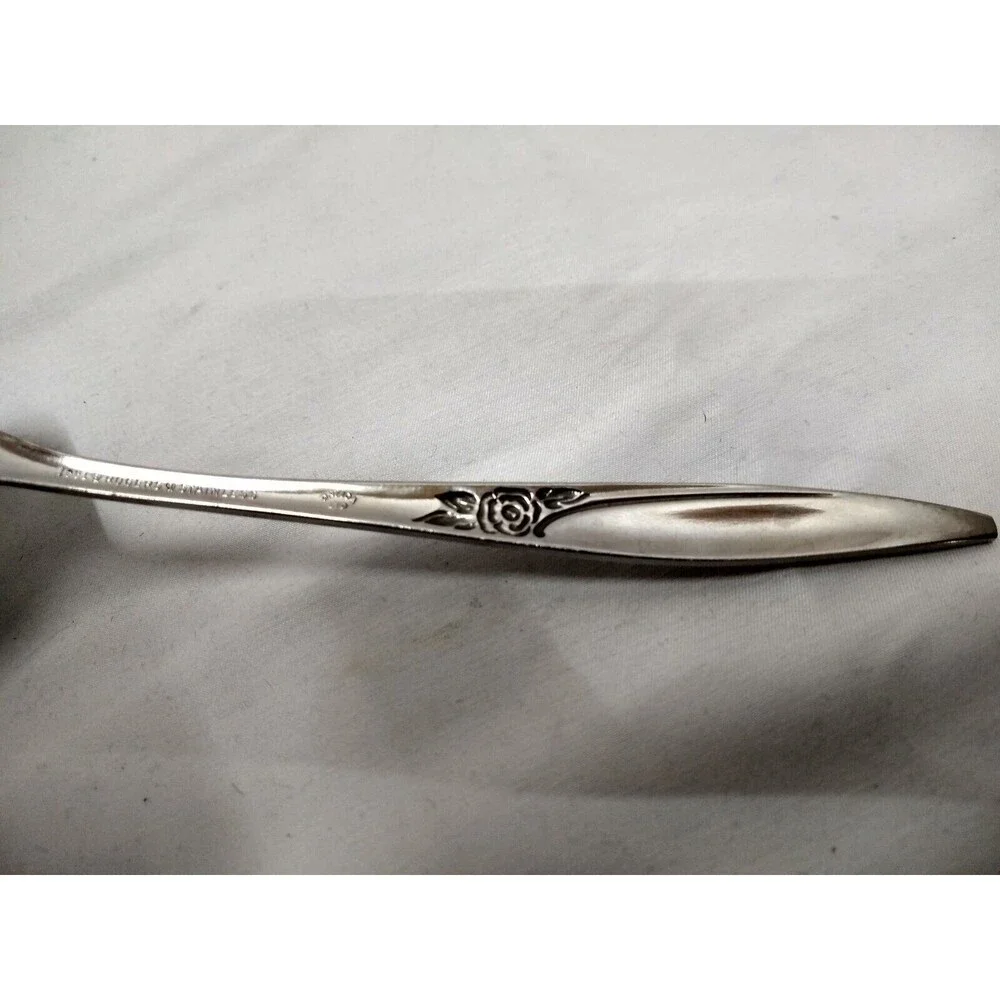VINTAGE Oneida HIGHLAND ROSE Ladle, Fork and Spoon Stainless Steel (USA)